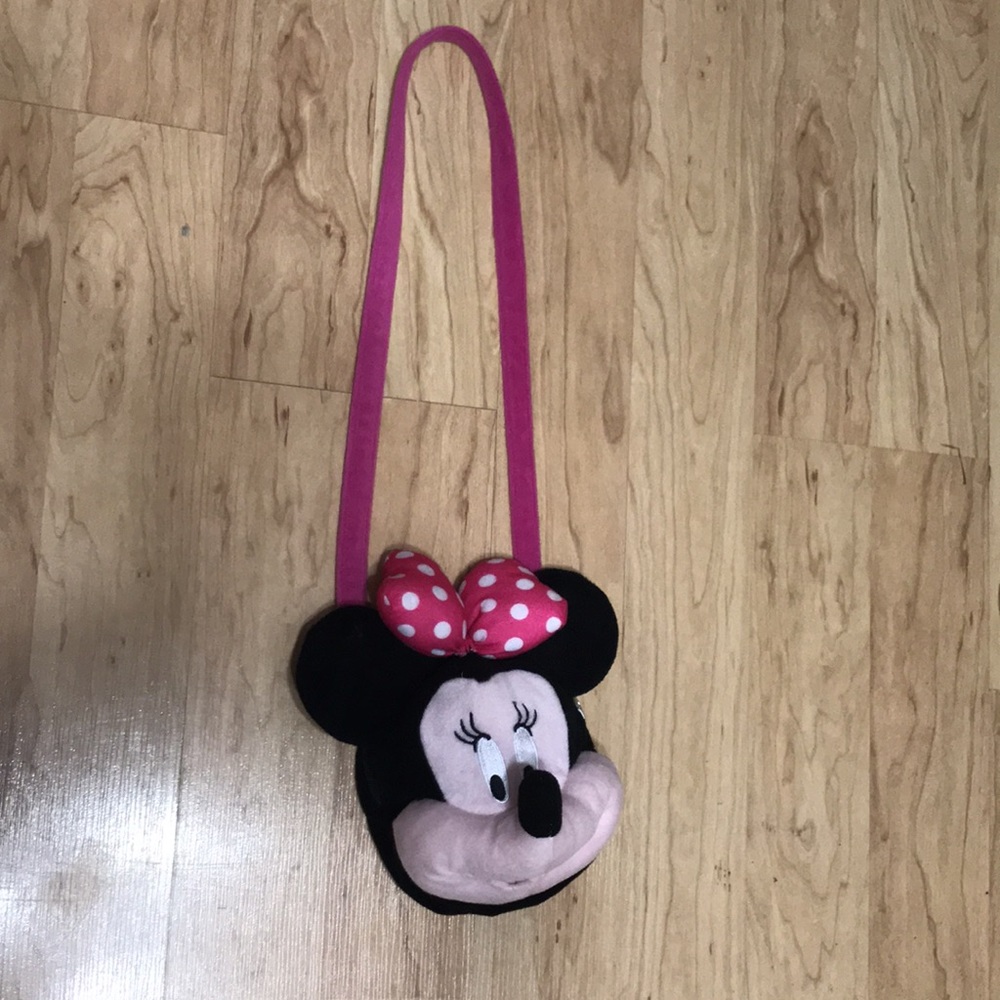 Free with purchase Zipper closure Disney Minnie Mouse shoulder bag purse